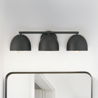 Zola 13.5-inch 2-light Matte Black Wall Sconce with Matte Black Metal Shade