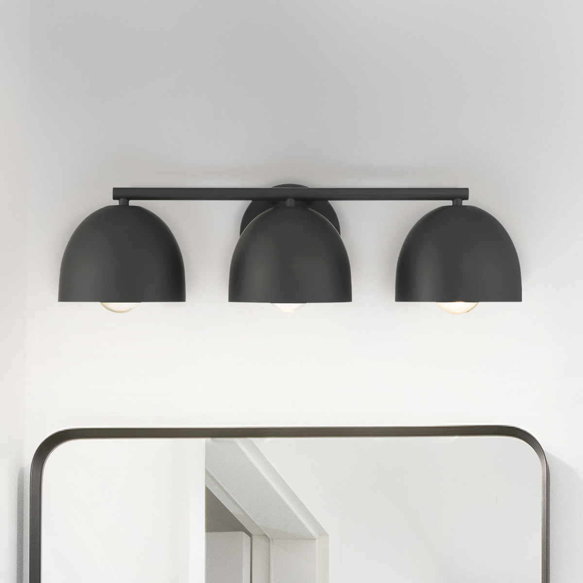 Zola 13.5-inch 2-light Matte Black Wall Sconce with Matte Black Metal Shade