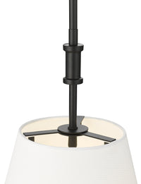 24'' Adorra Matte Black 3 Light Pendant