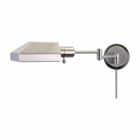 8.25-inch Home/office Satin Nickel Direct Wire Wall Swing Lamp