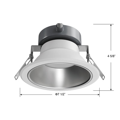 6-inch White Commercial Wall Light