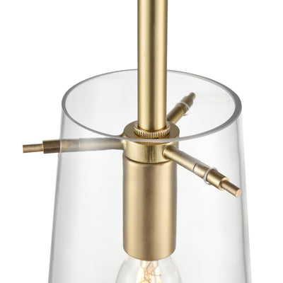 16.5'' Maccan Vintage Brass 1 Light Pendant