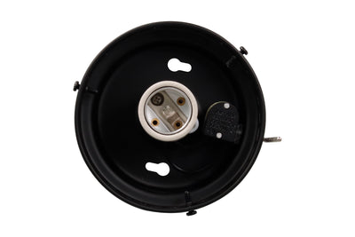 4.5-inch Matte Black Fan Light Kit Fitter
