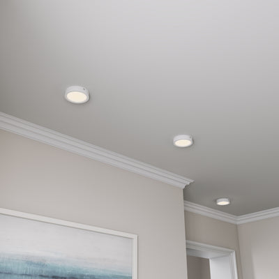 7-inch White Wall Light with 3000K Light