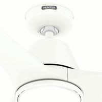 60 inch Aeronaut Wi-Fi ENERGY STAR® Matte White Damp Rated Ceiling Fan with LED Light Kit and Remote