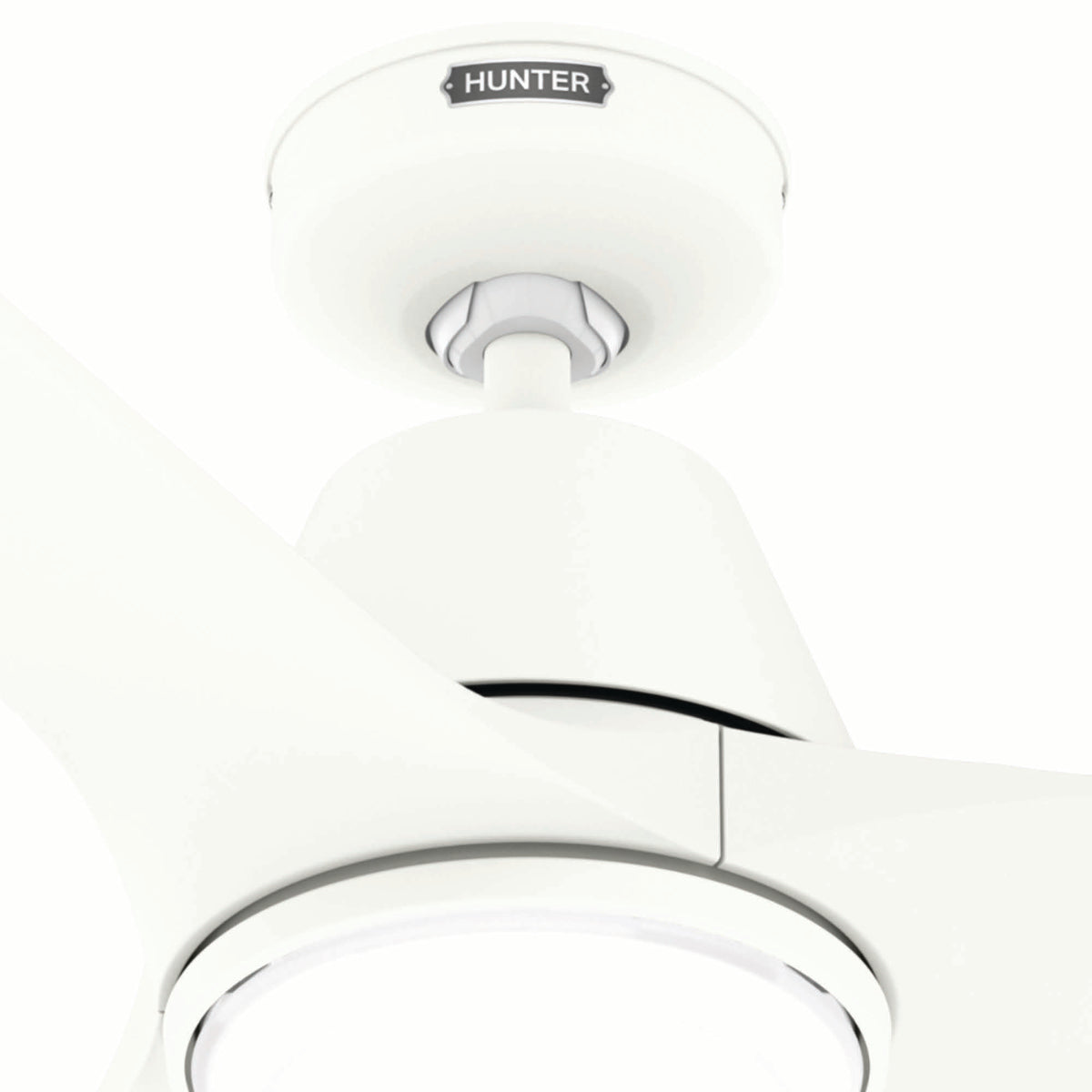 60 inch Aeronaut Wi-Fi ENERGY STAR® Matte White Damp Rated Ceiling Fan with LED Light Kit and Remote