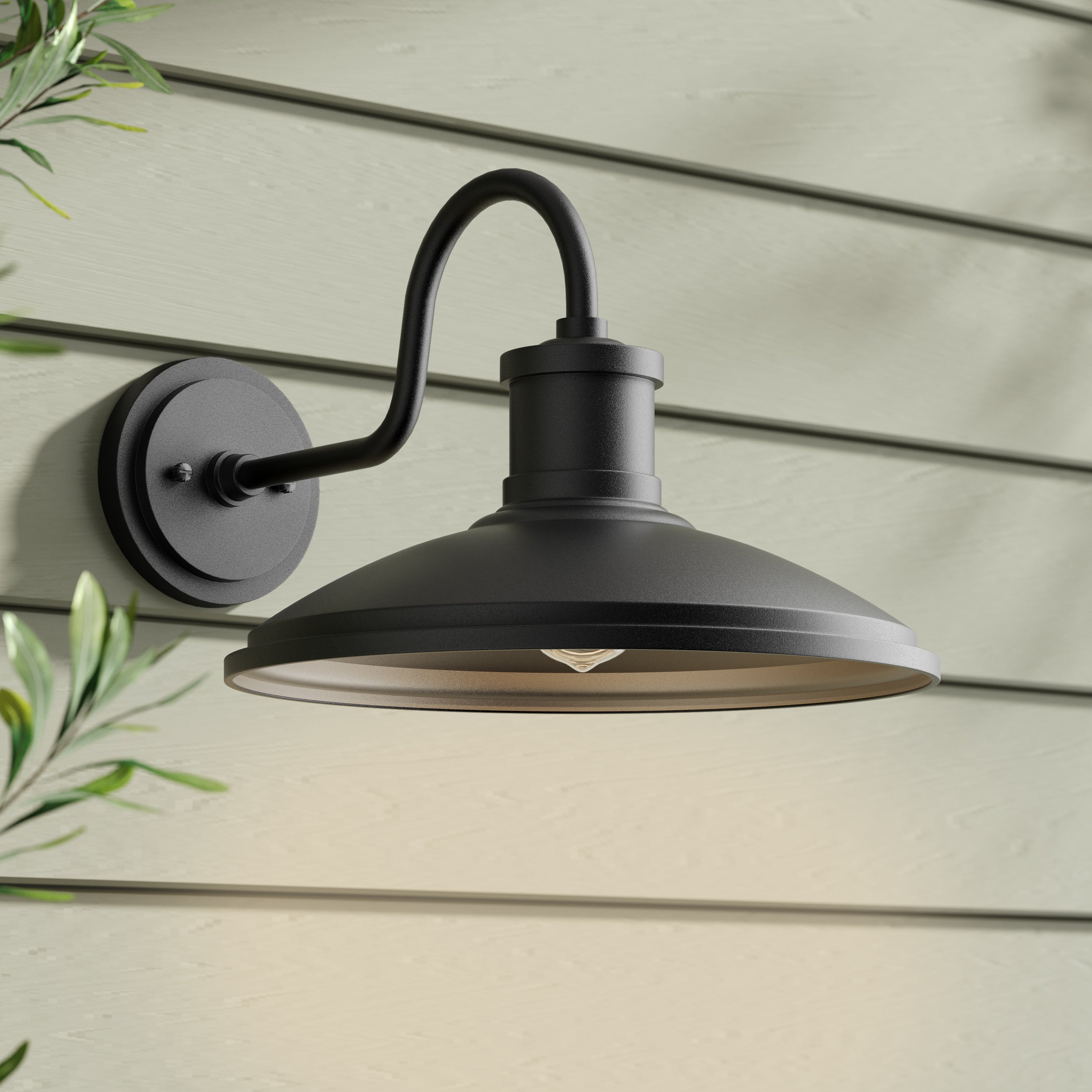 14'' Calhoun Textured Black 1 Light Wall Sconce