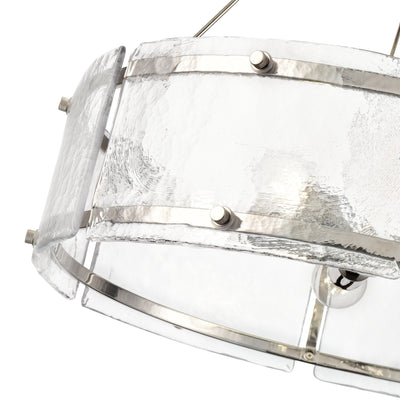 25'' Bennetti Polished Nickel 5 Light Pendant