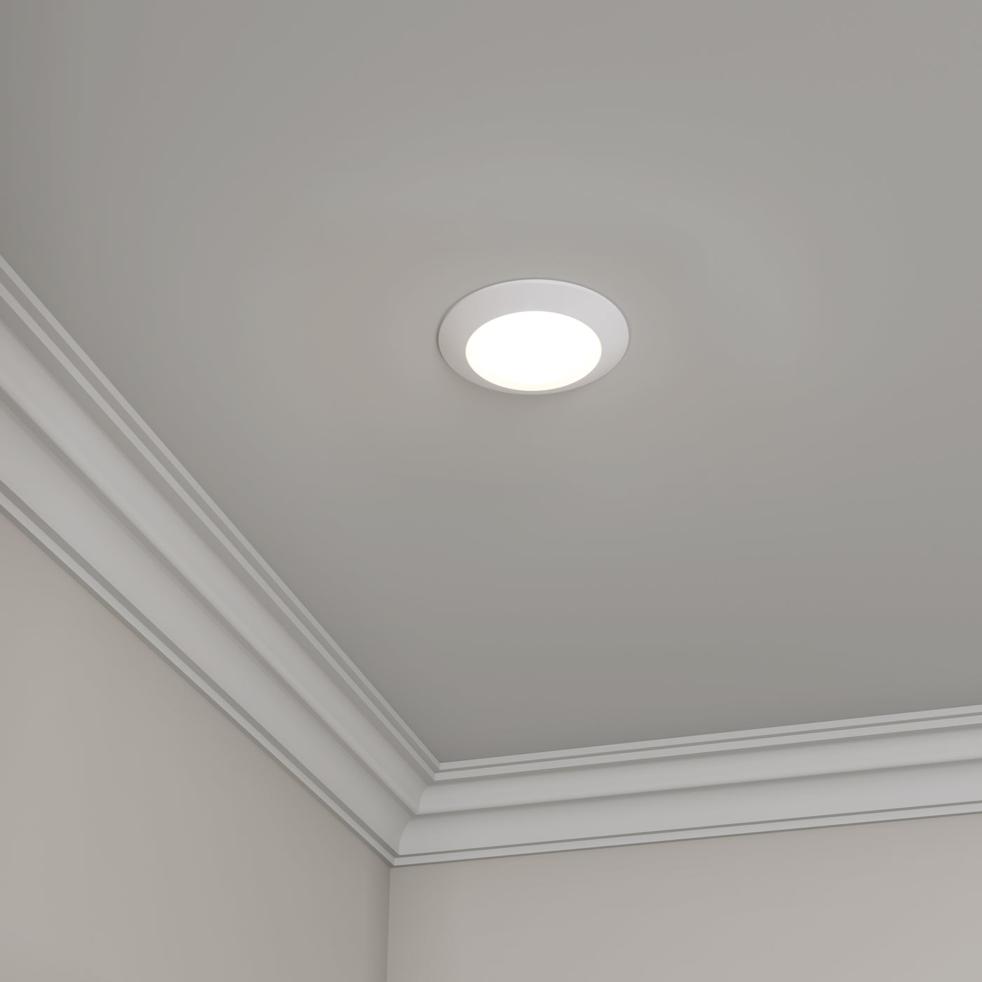 4-inch White Wall Light with 5-CCT Selectable White and 8W Output