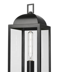 21.25'' Beaufort Powder Coated Black 1 Light Post Lantern