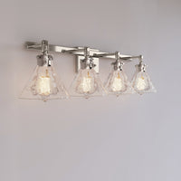 34.75'' Barlon Polished Nickel 4 Light Bath Vanity
