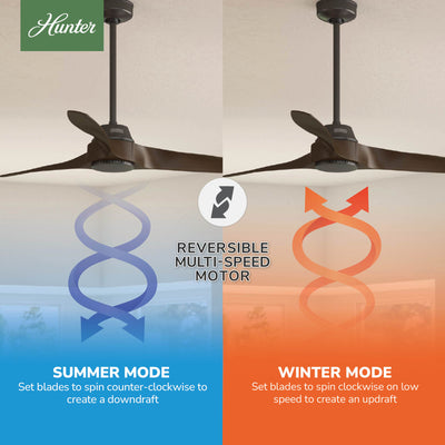 52 inch Mosley Premier Bronze Damp Rated Ceiling Fan and Wall Control