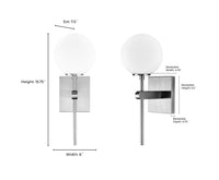 6'' Coretta Modern Gold 1 Light Wall Sconce