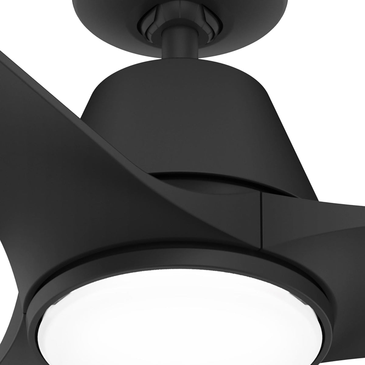 52 inch Aeronaut  Wi-Fi ENERGY STAR® Matte Black Damp Rated Ceiling Fan with LED Light Kit and Handheld Remote