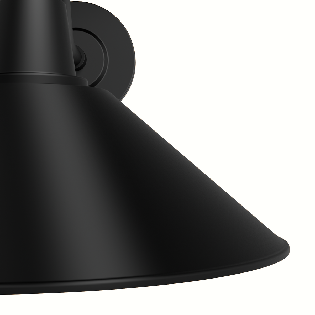 Skyflow 14-inch 1-light Matte Black Outdoor Wall Light with Metal Shade