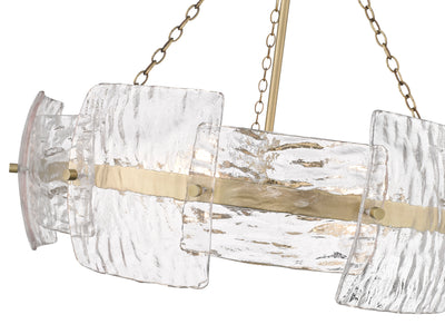 21.75'' Sinclara Vintage Brass 4 Light Pendant