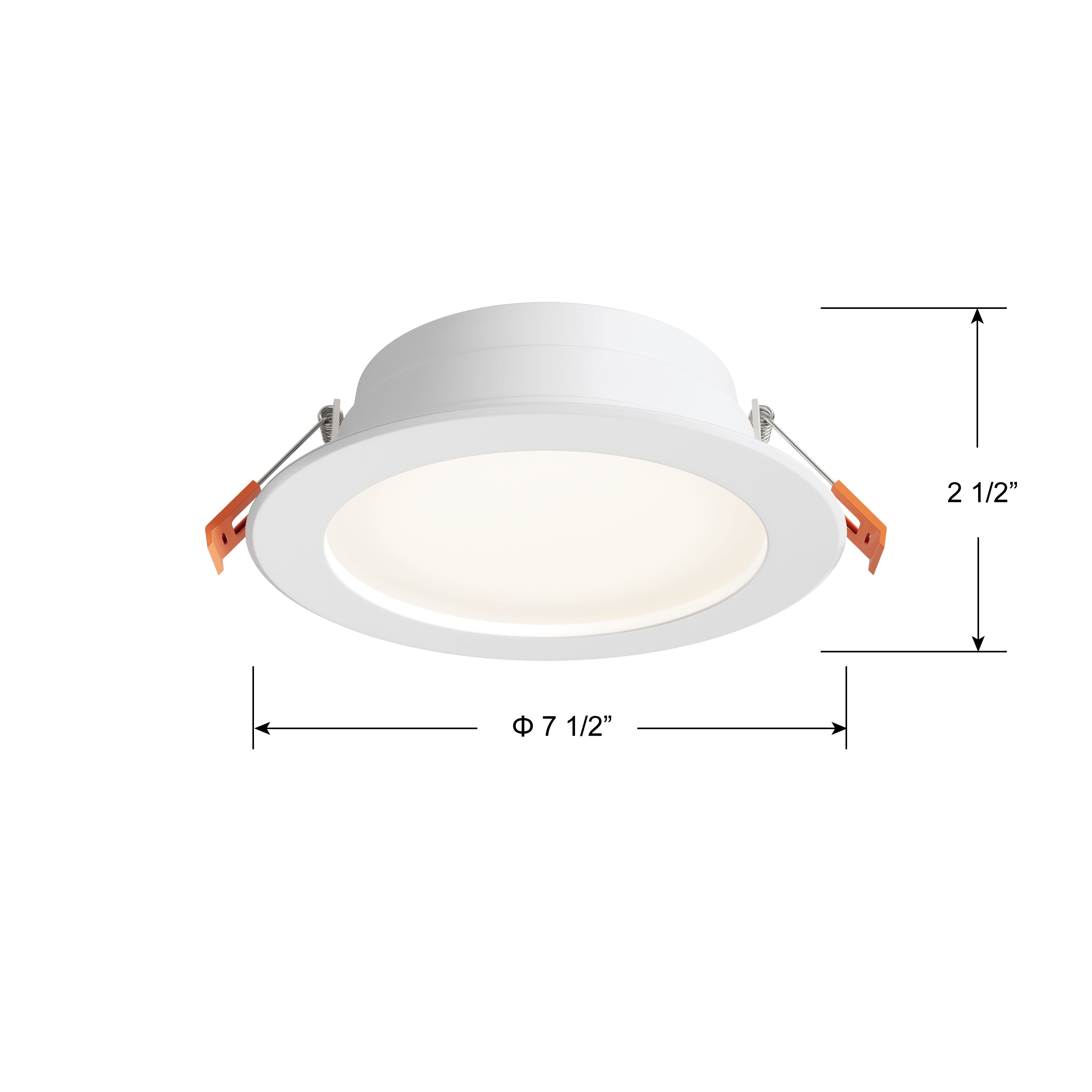 6-inch White Commercial Wall Light with 5-CCT Selectable White, 3W Output and Dimmable LED