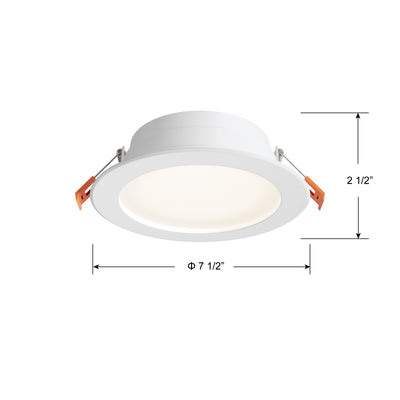 6-inch White Commercial Wall Light with 5-CCT Selectable White, 3W Output and Dimmable LED