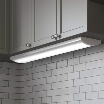 4-foot White Wrap Linear Light with 3-CCT Selectable White and Selectable Wattage