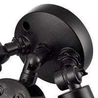 11.25''  Powder Coated Black 2 Light Flood Light
