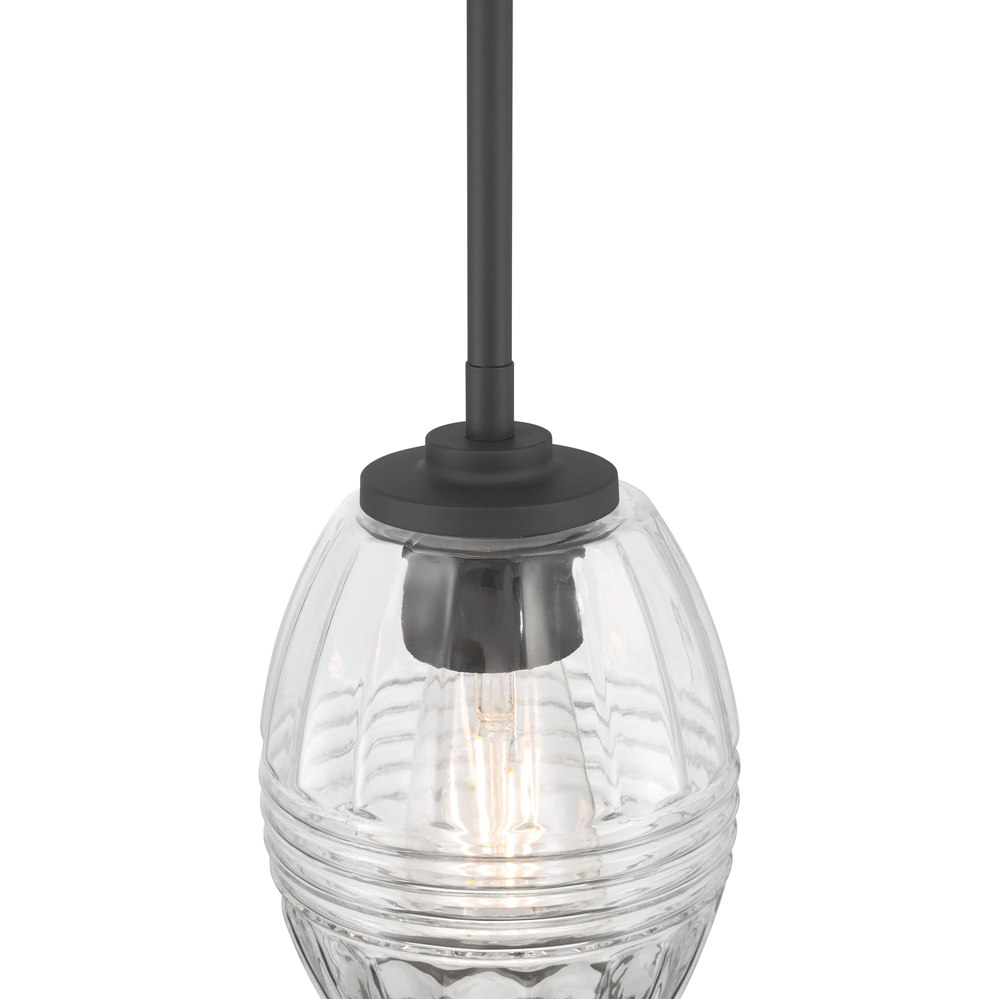 7.5'' Miravelle Matte Black 1 Light Mini Pendant