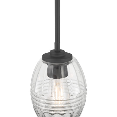 7.5'' Miravelle Matte Black 1 Light Mini Pendant