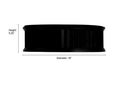 5.25'' Corvella Matte Black 3 Light Flush Mount