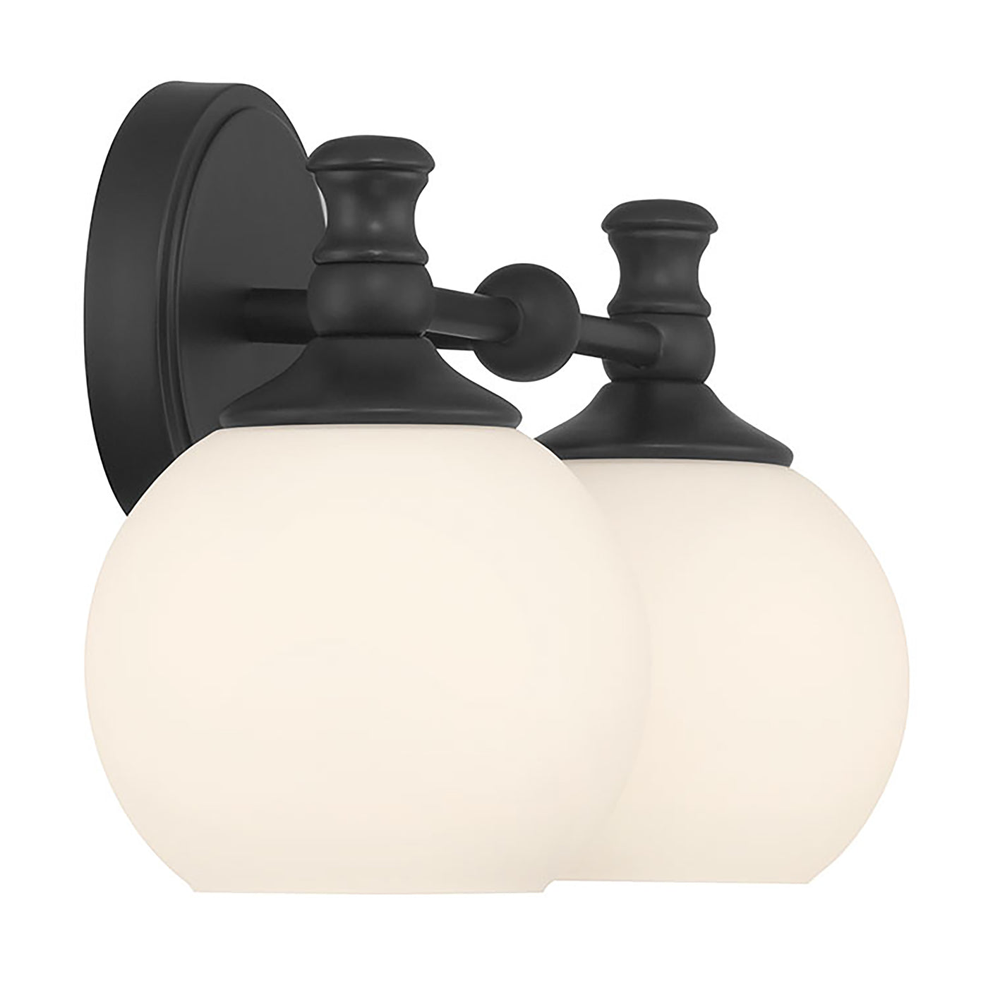 14.75'' Orlisse Matte Black 2 Light Bath Vanity