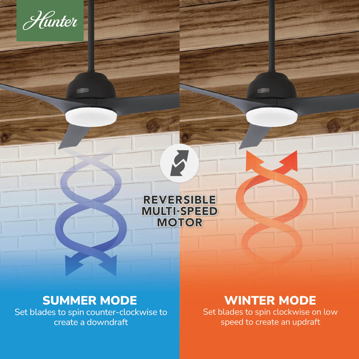 52 inch Gallegos Matte Black Damp Rated Ceiling Fan with LED Light Kit and Wall Control
