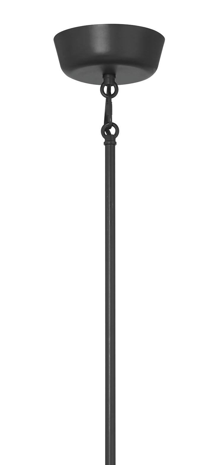 9'' Merylmint Matte Black 6 Light Pendant