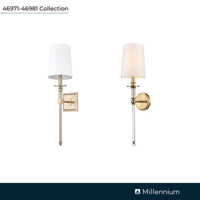 26-inch Modern Gold 1-Light Wall Sconce