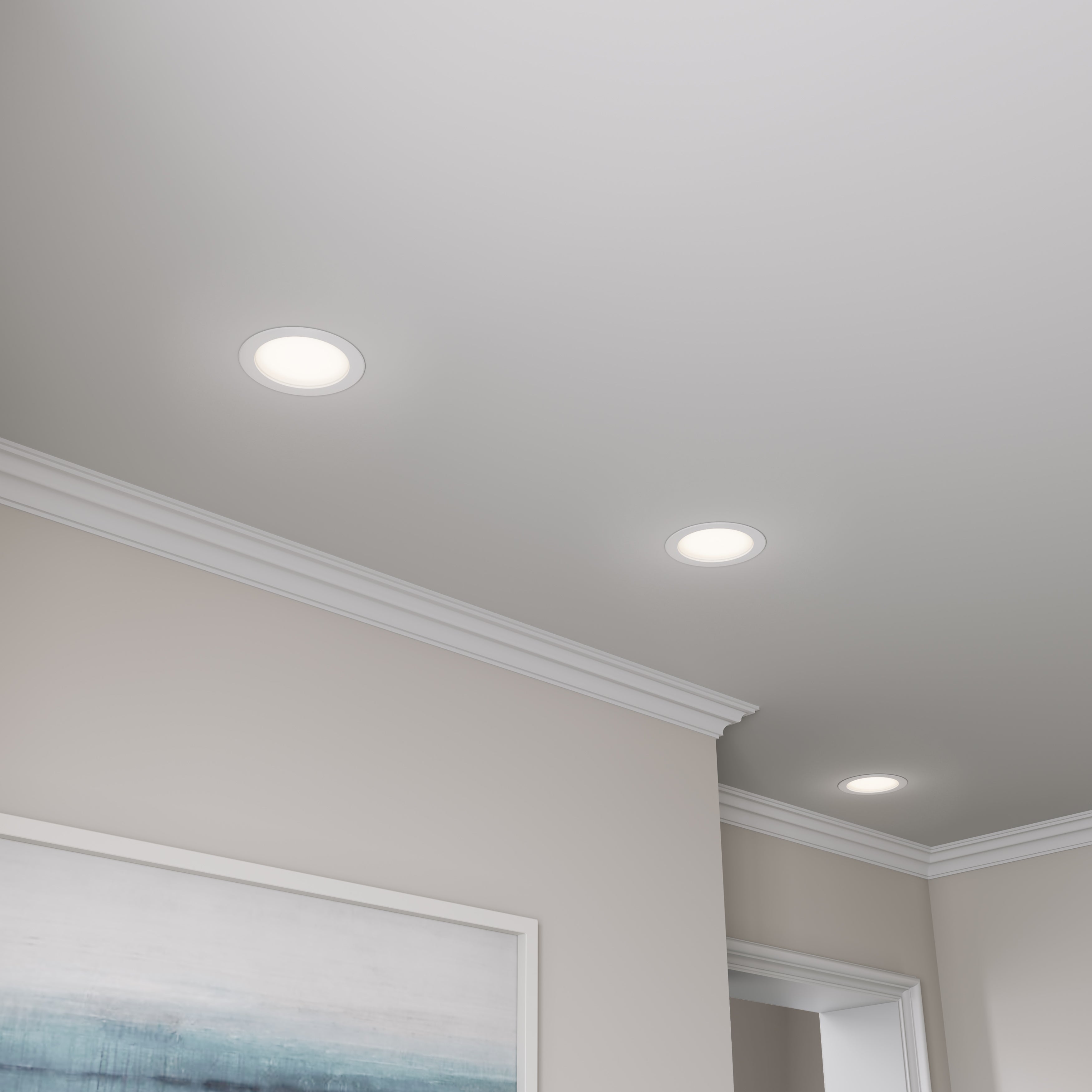 8-inch White Commercial Wall Light with 5-CCT Selectable White