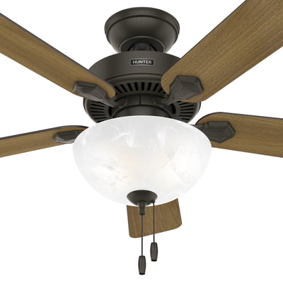 44 inch Swanson ENERGY STAR® New Bronze Ceiling Fan with LED Light Kit and Pull Chain