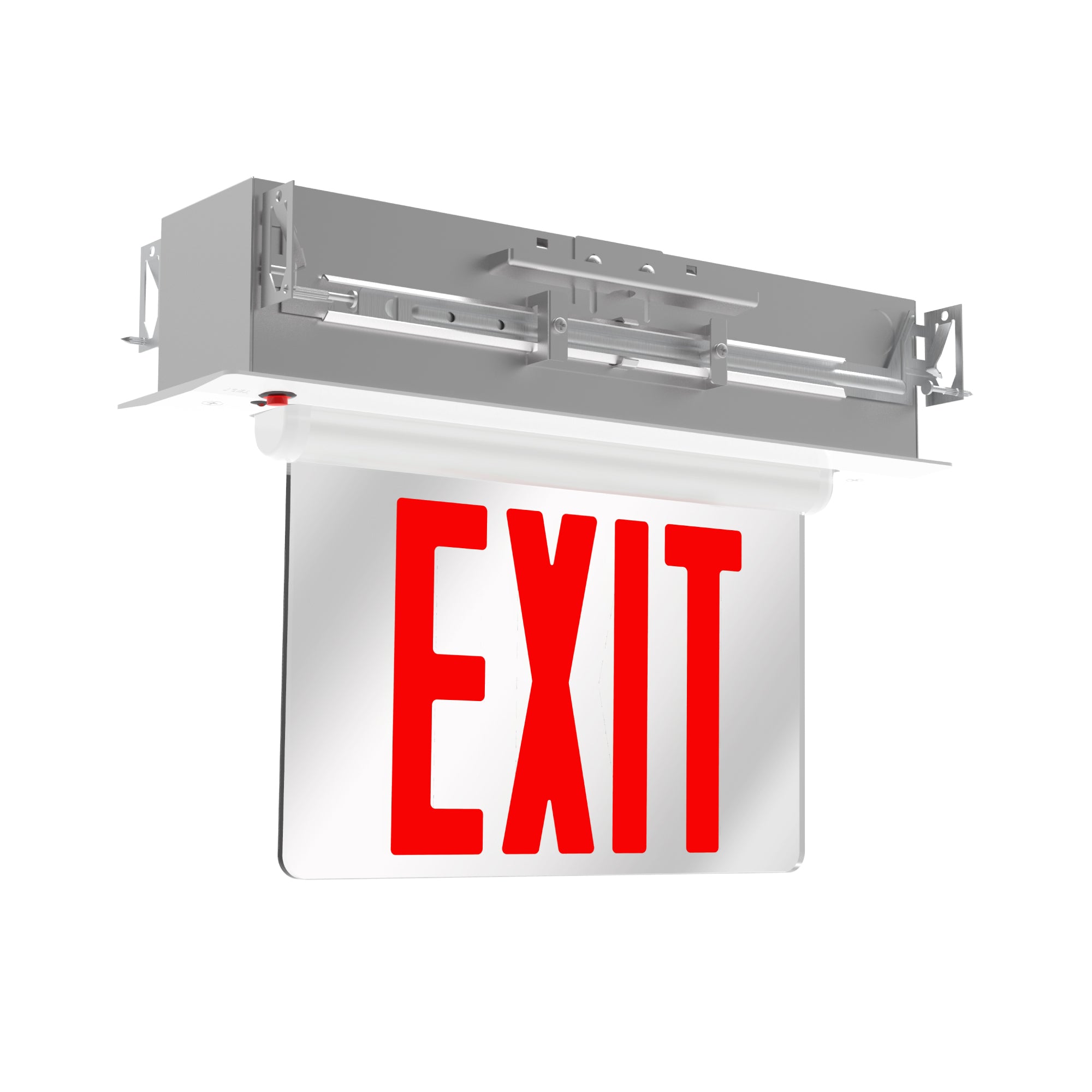 15.75-inch White Double Face Exit Sign with 3.14W Output