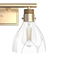 Van Nuys 23.5-inch 3-light Alturas Gold Vanity Light with Clear Glass