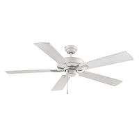 52 Inch Brisden AC Matte White Indoor Ceiling Fan 5-Blade Reversible