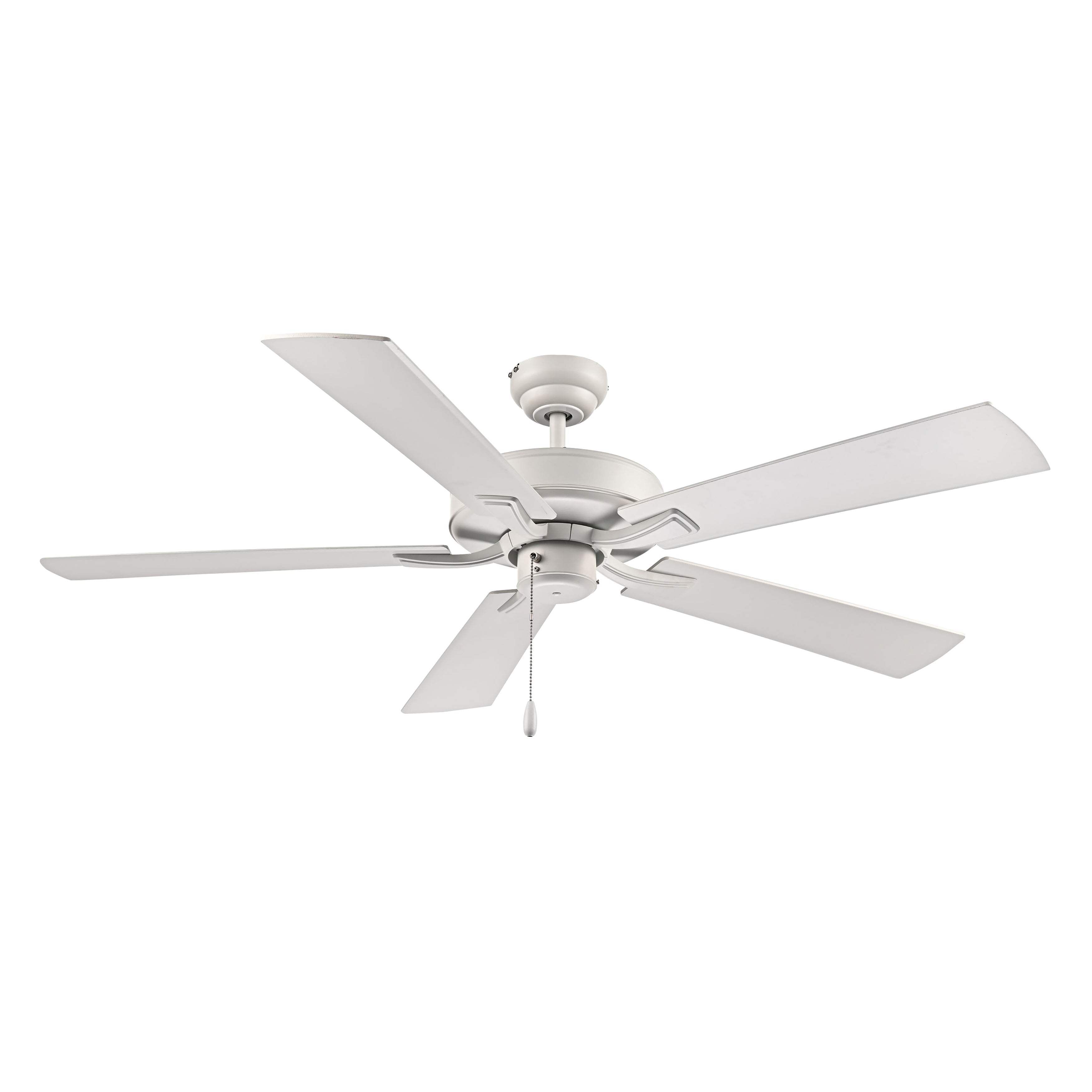52 Inch Brisden AC Matte White Indoor Ceiling Fan 5-Blade Reversible