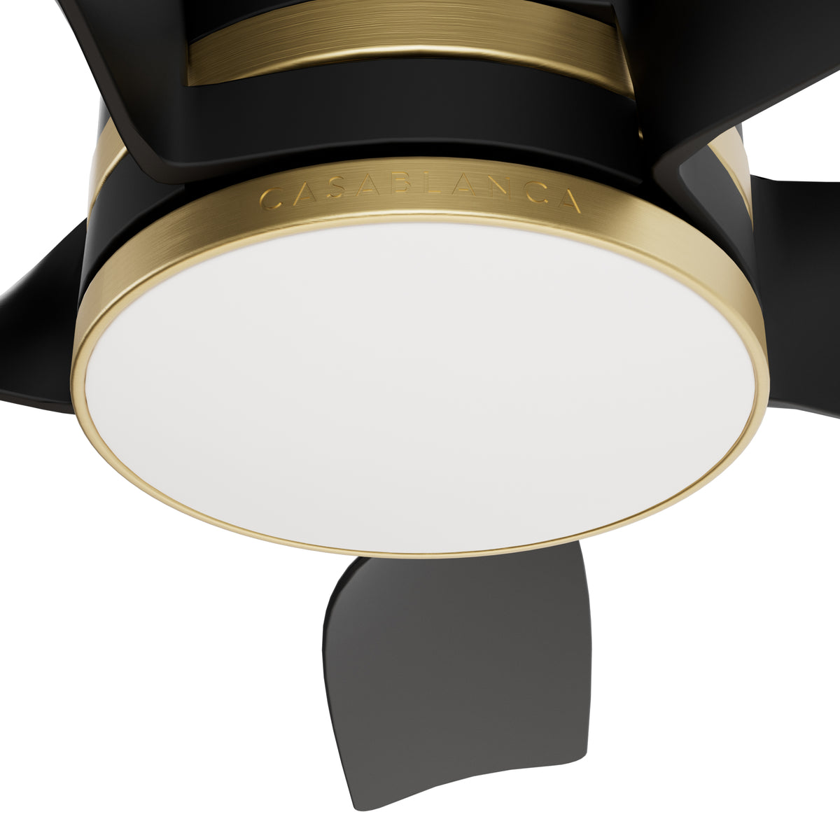 Casablanca 52 inch Julia ENERGY STAR® Matte Black Damp Rated Ceiling Fan with LED Light Kit and Wall Control and Handheld Remote