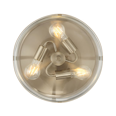 6.5'' Lunden Modern Gold 3 Light Flush Mount