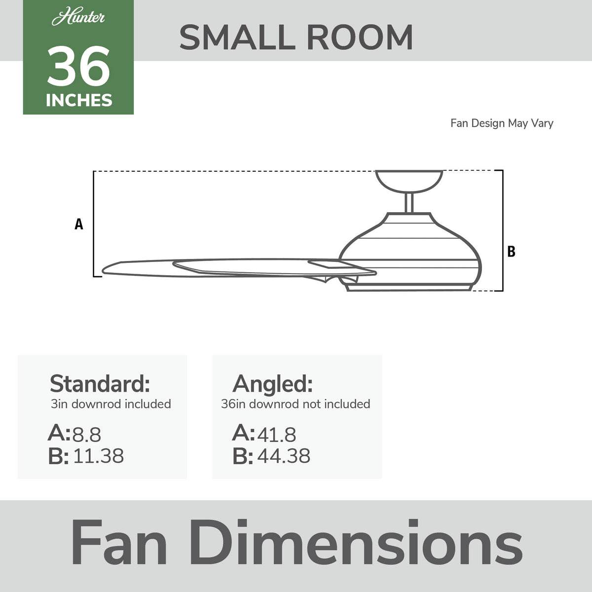 36 inch Cassius Fresh White Damp Rated Ceiling Fan and Pull Chain