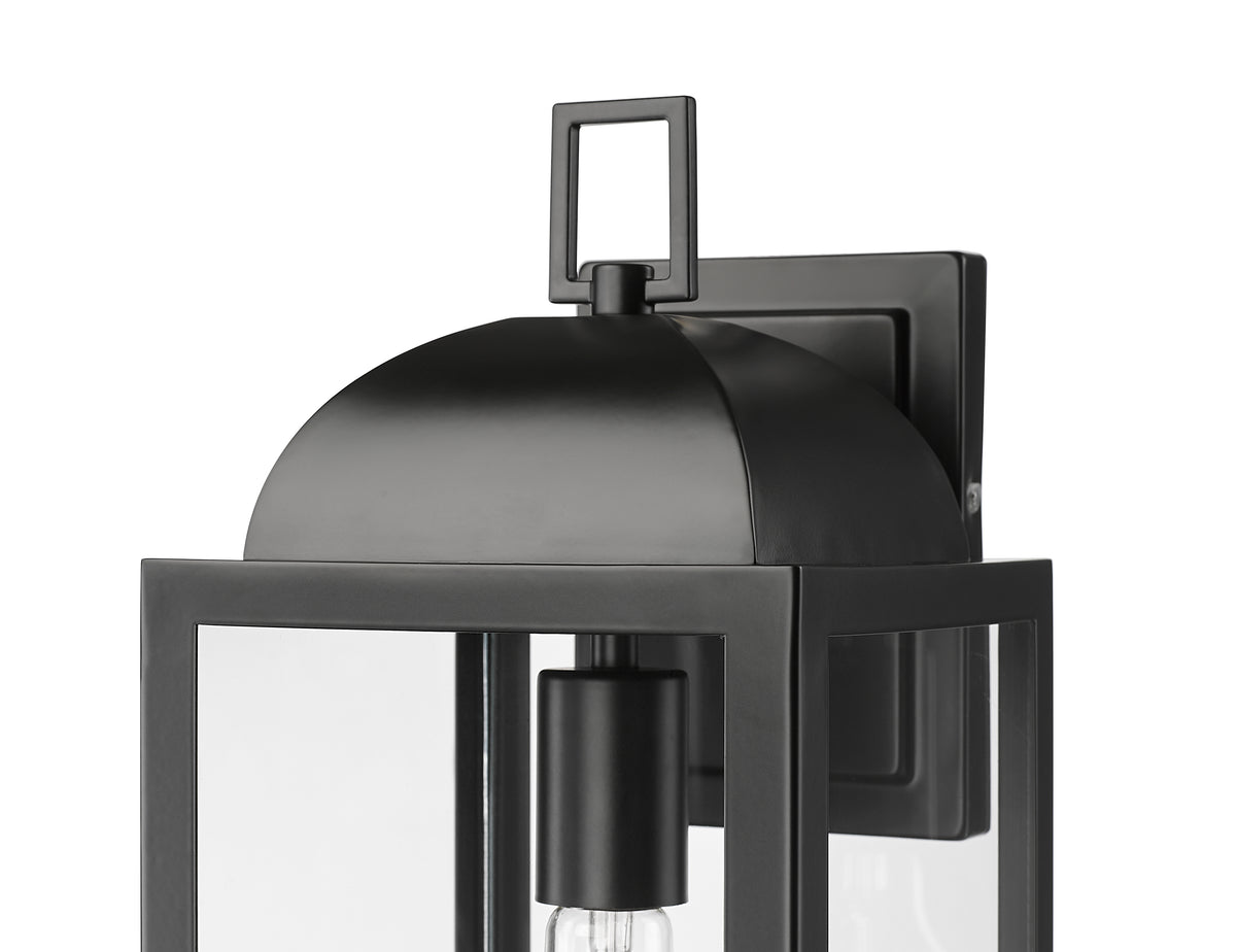 7'' Beaufort Powder Coated Black 1 Light Wall Sconce