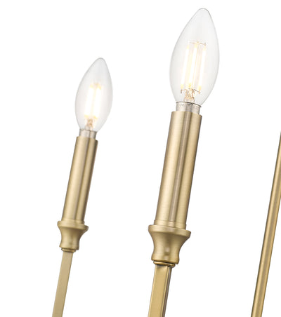 24'' Azara Vintage Brass 6 Light Chandelier