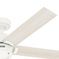 52 inch Erling ENERGY STAR® Fresh White Ceiling Fan with LED Light Kit and Handheld Remote