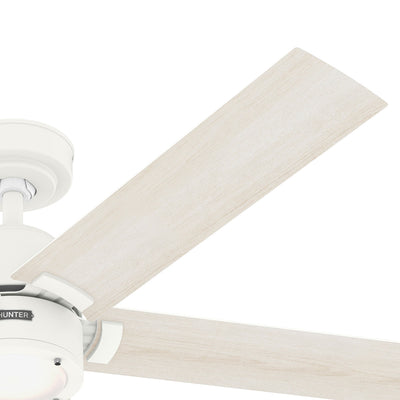 52 inch Erling ENERGY STAR® Fresh White Ceiling Fan with LED Light Kit and Handheld Remote
