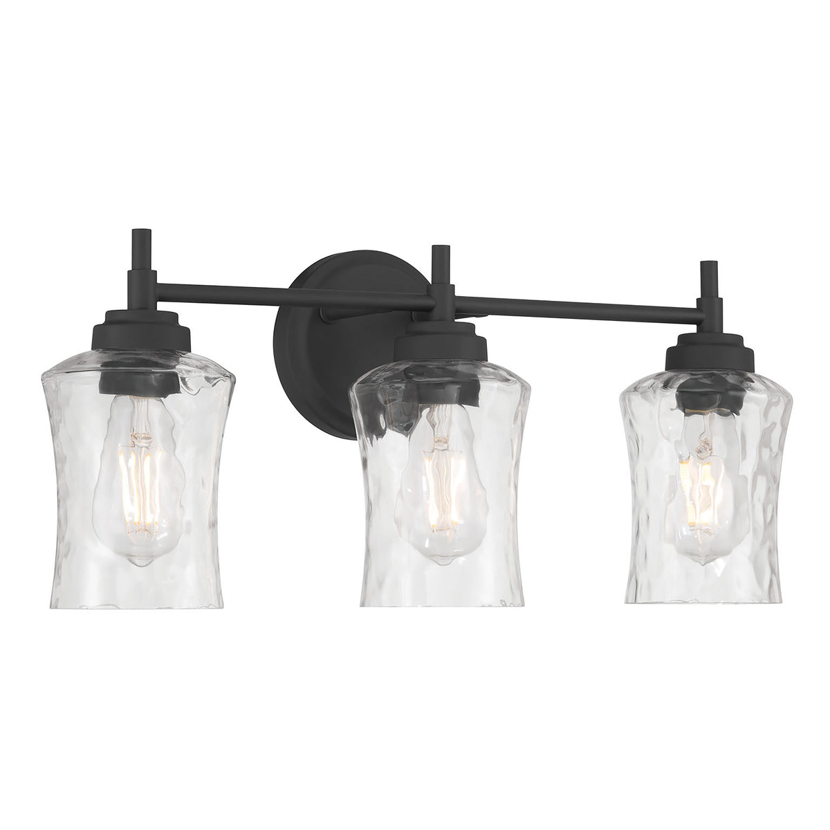 21'' Clarvyn Matte Black 3 Light Bath Vanity