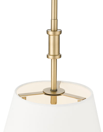 24'' Adorra Vintage Brass 3 Light Pendant