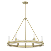 25.5'' Rovessa Vintage Brass 6 Light Chandelier