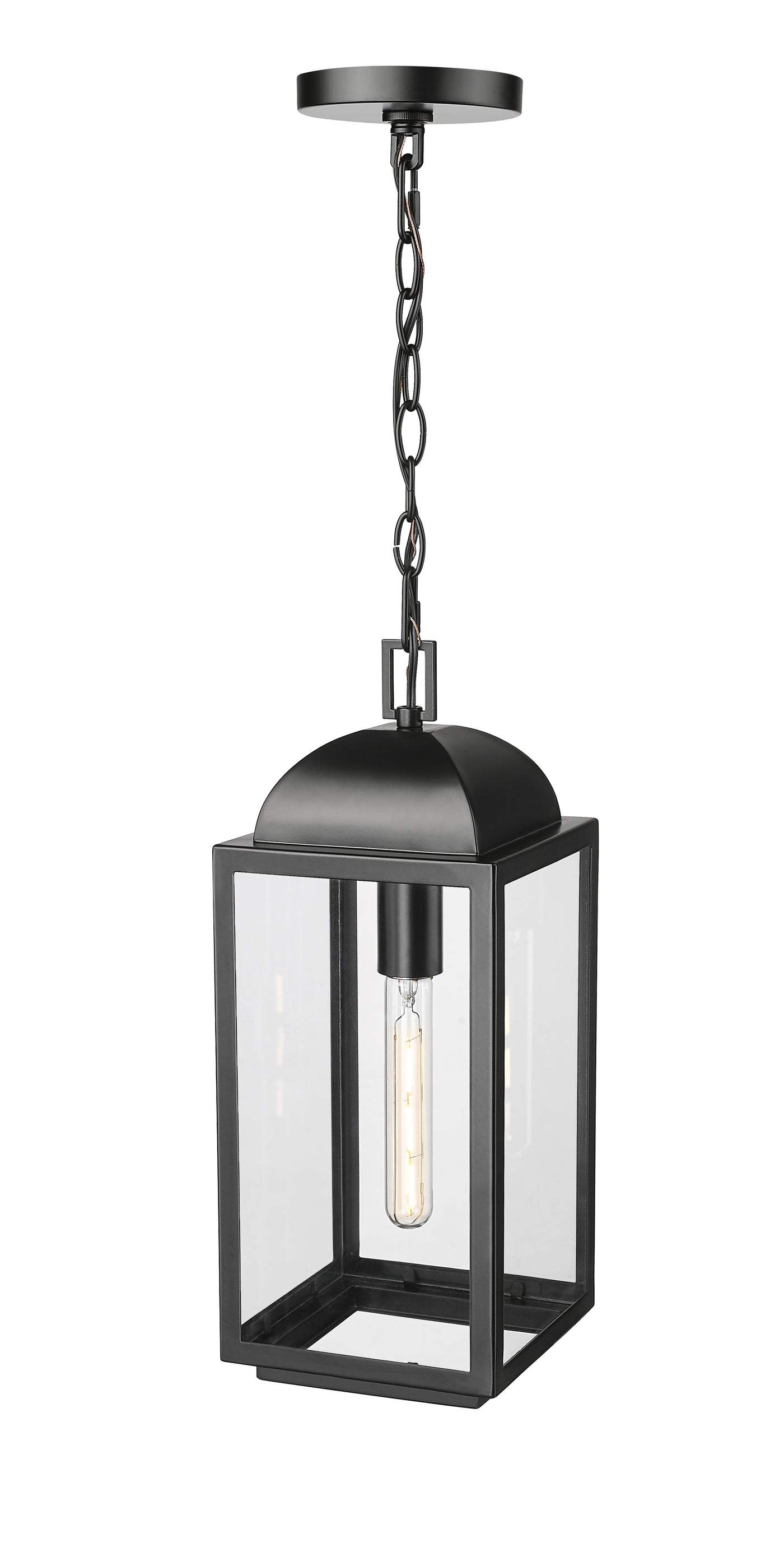 17.75'' Beaufort Powder Coated Black 1 Light Hanging Lantern