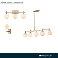 6'' Coretta Modern Gold 1 Light Wall Sconce