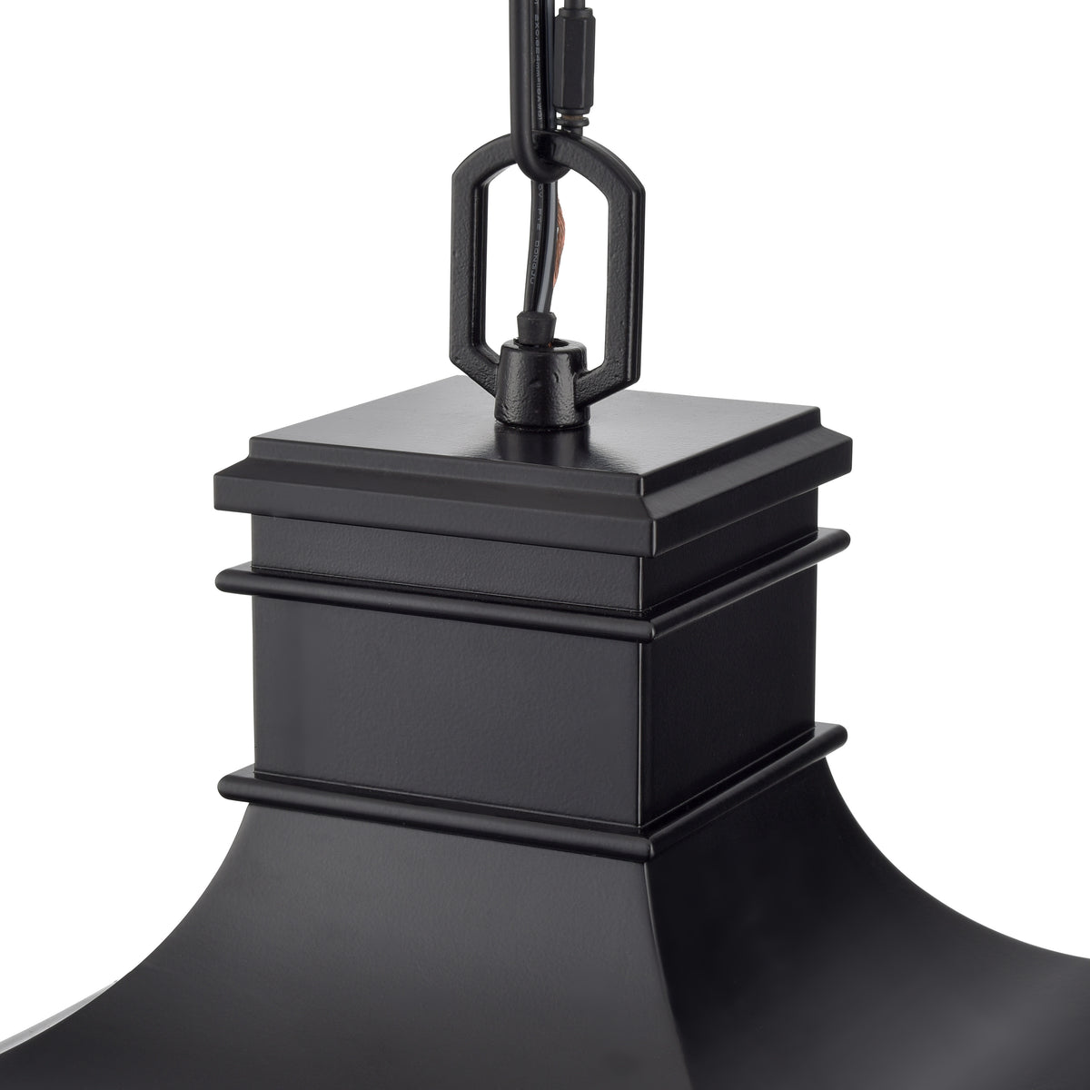 19.75'' Edenton Matte Black 3 Light Hanging Pendant